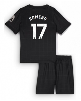 Tottenham Hotspur Cristian Romero #17 Maglia Gara Trasferta Repliche 2025-26 Bambino Maniche Corte Tottenham Hotspur Cristian Romero #17 Maglia Gara Trasferta Repliche 2025-26 Bambino Maniche Corte